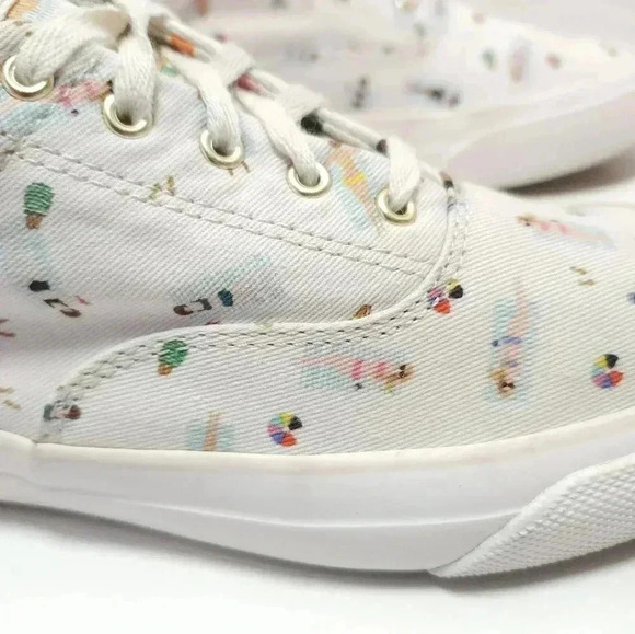 Keds Rifle Paper Co Womens Lace Up Sneaker Shoe Size 7.5 Sun Girl Swimming - Picture 5 of 9
